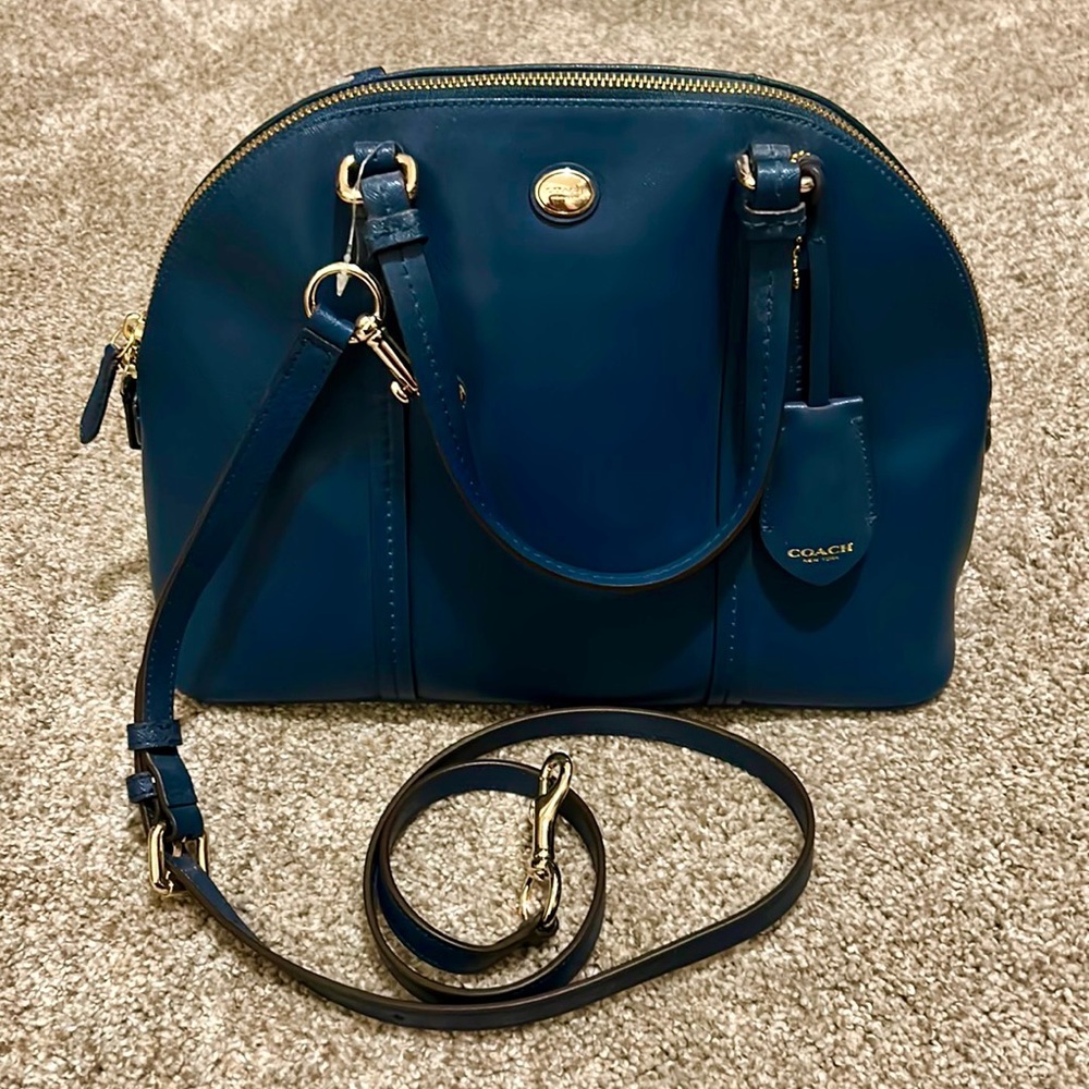 COACH Cora Peyton Dome Satchel and Crossbody